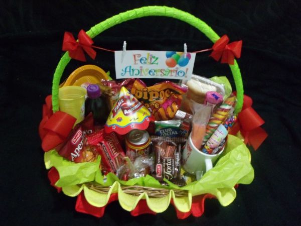 Cesta Feliz aniversário